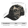 thumbnail image 2 of Salouo Vintage Dog Illustration Print Unisex Sports Hat, Adjustable Golf Dad Hat Outdoor Cap Mountain Dad Hat Adjustable Fit Baseball Cap for Men and Women, 2 of 6