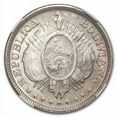 thumbnail image 2 of 1900-PTS MM Bolivia Silver 50 Centavos MS-63 NGC, 2 of 3