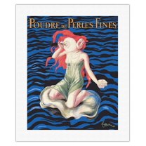 Fine Pearl Powder (Poudre De Perles Fines) - Pearl Perfumes - Vintage Advertising Poster by Leonetto Cappiello c.1921 - Fine Art Rolled Canvas Print 16in x 20in