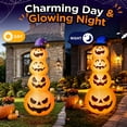thumbnail image 6 of 8ft Halloween Inflatable, Stacked Pumpkins with Witch Hat and Built-in LED Lights, Outdoor Blow up Yard Decor for Lawn, Garden, Porch and Halloween Party, Orange, 6 of 9