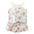 thumbnail image 1 of Hiiyo Pyjamas d'Été pour Filles, Camisole et Shorts Mignons, Tenues de Nuit, 1 of 3