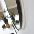 thumbnail image 5 of Vinnova Campobasso 32" Round LED Wall Mount Bathroom Vanity Mirror Black Frame, 5 of 11