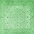 thumbnail image 1 of Ahgly Company Indoor Square Persian Emerald Green Traditional Area Rugs, 3' Square, 1 of 4