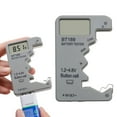 thumbnail image 2 of BT189 Battery Tester for AAA,AA,C,D,9V,F,6F22 Batteries,1.5V/3V Button Batteries, LCD Display Household Battery Detector, Detects Battery Power By Battery Voltage, Battery Checker(Grey,5.7x3.5"), 2 of 9