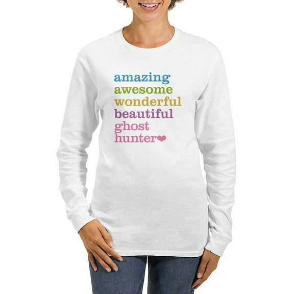 CafePress - Amazing Ghost Hunter Long Sleeve T Shirt - Women's Long Sleeve Graphic Casual T-Shirt