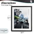thumbnail image 4 of Stupell Industries Contemporary Racecar Set Go Black Framed Print Under Glass, 13 x 16, by Christine Simpson Art, 4 of 8