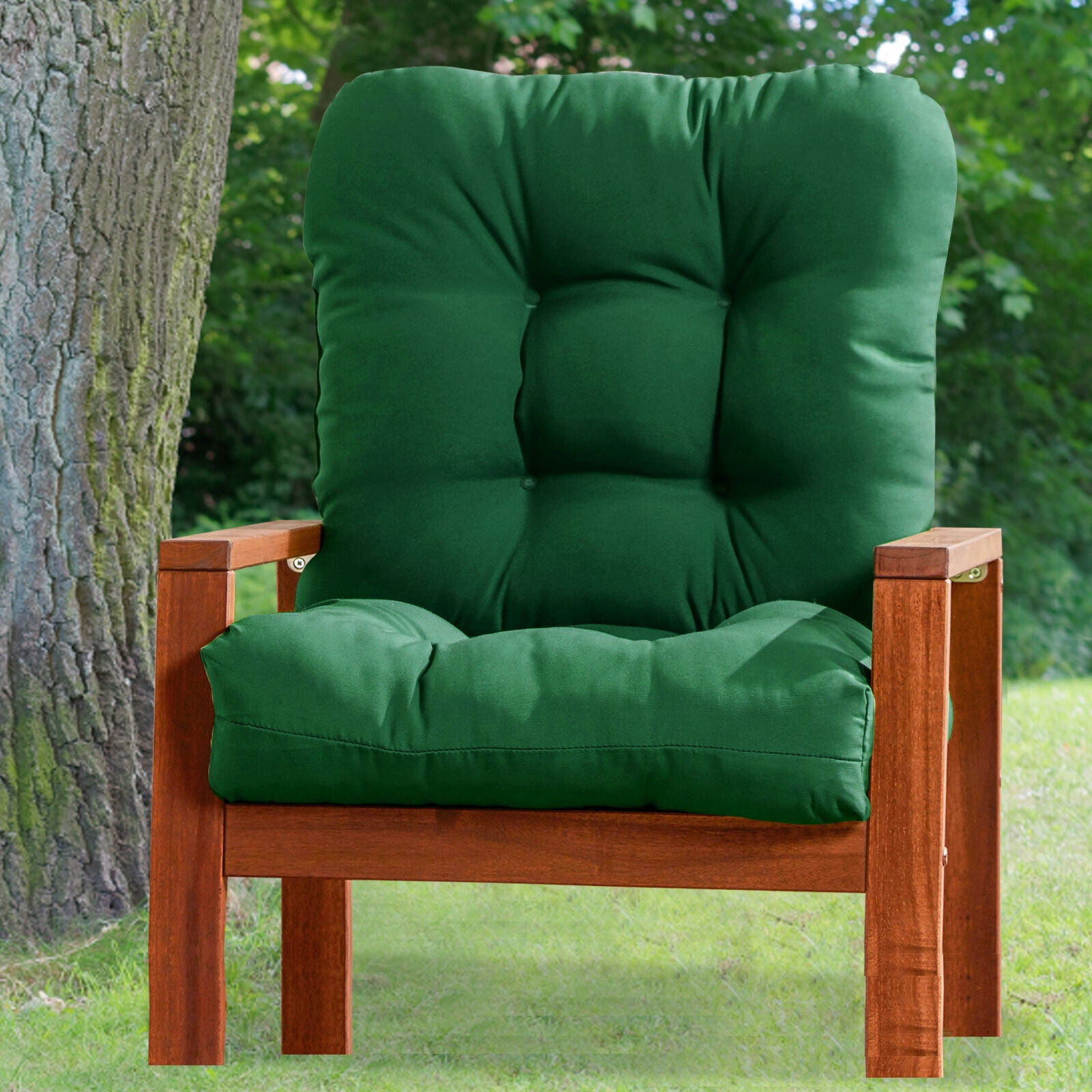 JIAN YA NA 42x21 inches Outdoor Patio Deck Dining Chair Cushions High Back Patio Rattan Seat Pad