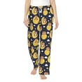 thumbnail image 2 of Goofa Moon Bear Printed Soft Pajama Pants for Women, Wide Leg Comfy Casual Lounge Yoga Pants-X-Large, 2 of 9