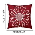 thumbnail image 3 of 2Pcs Decorative Throw Covers Soft Square Home Sofa Couch Bedroom Living Room Pillow Case 15.7X15.7", 3 of 6