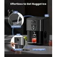 thumbnail image 4 of Moifoi Nugget Ice Maker,Culb in 6Mins, 44 lbs/24 H, Auto-Cleaning Portable Ice Machine with Basket & Scoop, Black, 4 of 9
