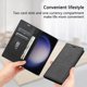 thumbnail image 5 of BKS-001 para Xiaomi Redmi Note 12 4G Funda magnética de cuero PU + Protector de teléfono con soporte de billetera TPU, 5 of 5