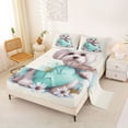 thumbnail image 2 of Homewish Pet Maltese Queen Sheets,Daisy Flower Queen Sheet Sets,Green,4pcs,1 Flat Sheet, 1 Fitted Sheet and 2 Pillowcases, 2 of 6