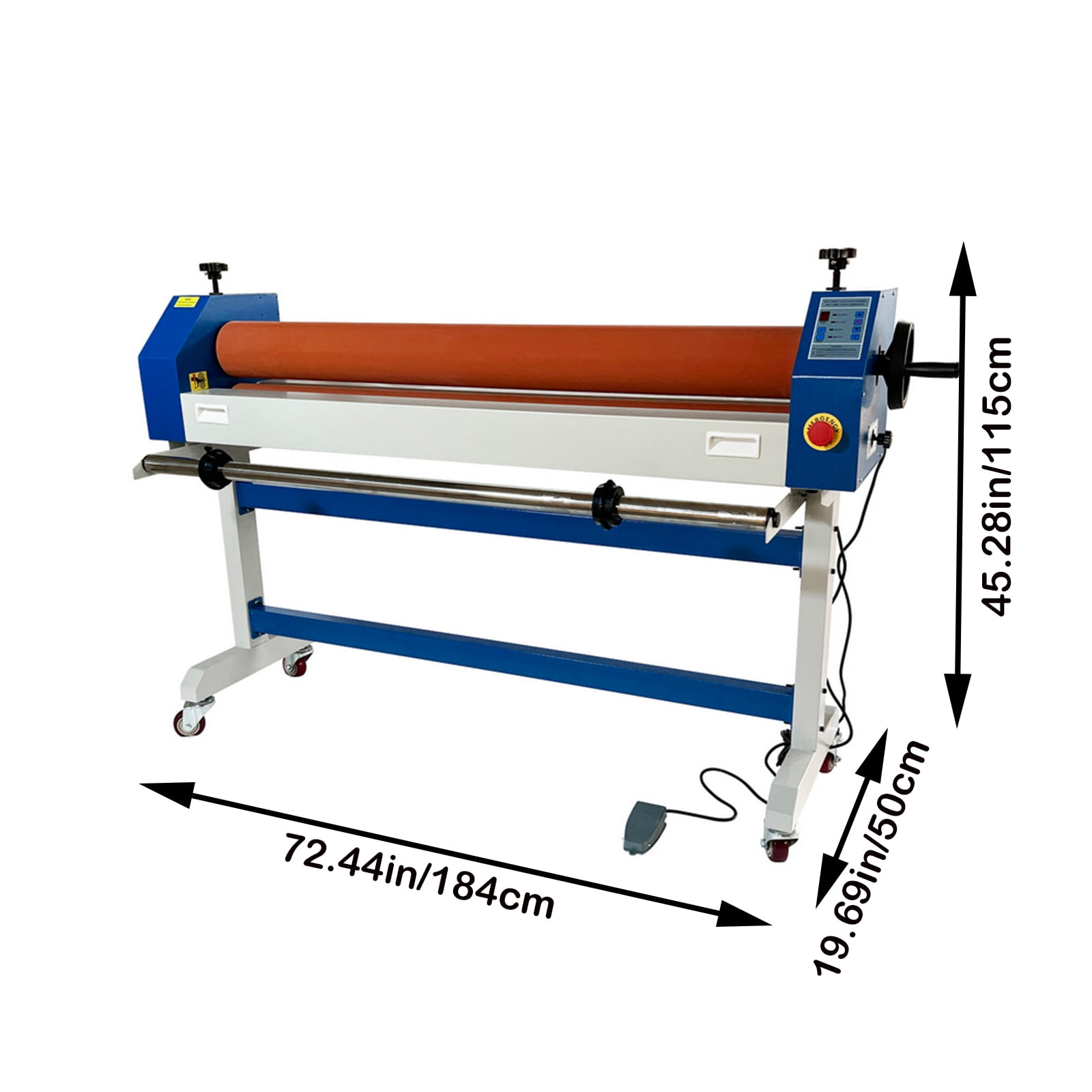 PreAsion Automatic Electric Manual Roller Laminating Machine Soft Rubber Roller Large 63in Cold Laminator for Photo Vinyl Film Laminating