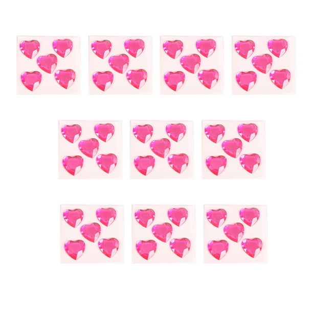 Pegatinas de diamantes de imitación de corazón gemas de cristal acrílico adornos ornamentales accesorios Artesanía Matsuzay HA062098-16B