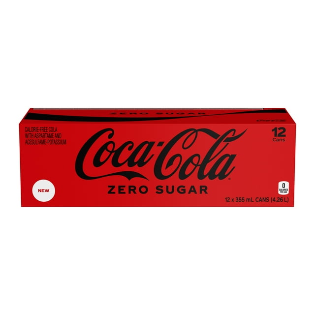 Coca-Cola Zero Sugar Fridge Pack Cans, 355 mL, 12 Pack