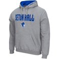 thumbnail image 2 of Men's Colosseum Heathered Gray Seton Hall Pirates Arch & Logo 3.0 Pullover Hoodie, 2 of 3
