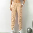 thumbnail image 2 of Womens Summer Pants Casual Quick Dry Sports Running Yoga Bound Leg Pants with Pocket Loose Fall Long Women Trouser Pants, 2 of 5