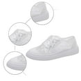 thumbnail image 5 of Women's Shoes Board Shoes White Shoes Low Top Flower Mesh Breathable Walking Running Flat Sneakers Lightweight Casual Shoes, 5 of 8