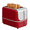 Red, variant on 2 Slice Toaster with Wide Slots,7 Shade & Removable Crumb Tray,Retro Compact Bread Toaster for Bagels & Thick Bread