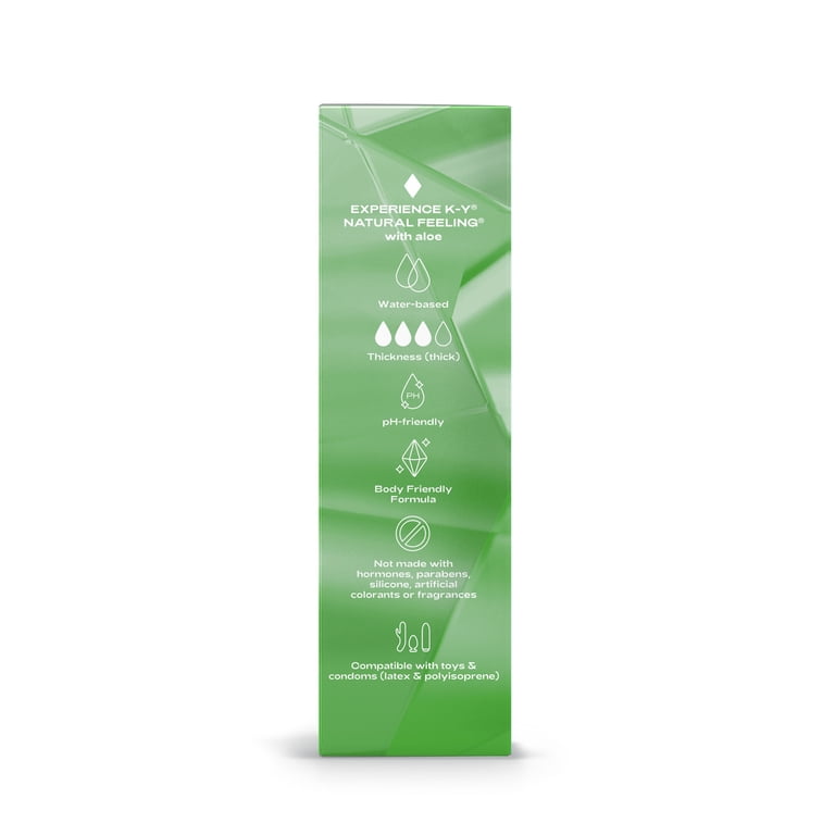 ky lubricant with aloe vera K-Y Natural Feeling Lube with Aloe Vera, Water Based Personal Lubricant For  Sexual Wellness, 1.69 fl oz