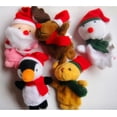 thumbnail image 2 of Pack Of 5 Christmas Finger Puppets Plush Reindeer Snowman Figure Toy Hand Puppet,Gg, 2 of 3