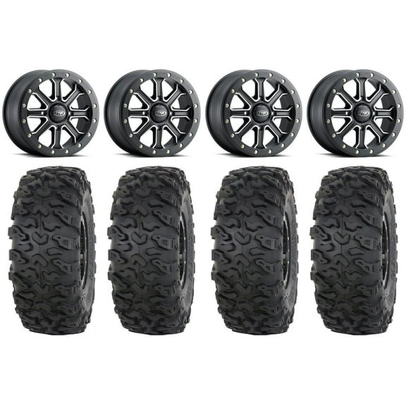 ITP Inertia Beadlock 15" Wheels Black  40mm 35" Roctane T4 Tires Can-Am Maverick X3 / Honda Pioneer 1000 / Talon