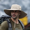 thumbnail image 3 of Hat Bucket Hat Wide Brim UV Protection Men Breathable Mesh Anti Scratch Cap for Fishing, 3 of 6
