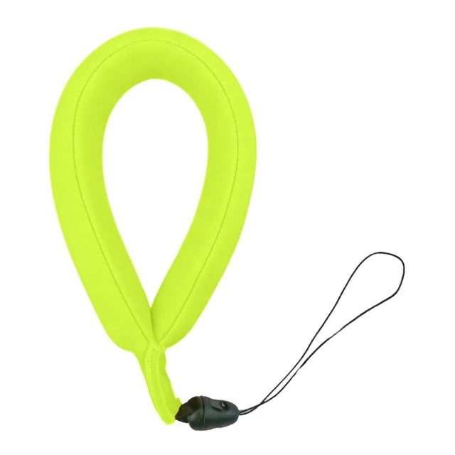 Correa flotante para muñeca resistente al agua y a prueba de agua para cámara. Verde fluorescente
