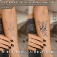 thumbnail image 2 of WWS-CHARLNET Tatouages Semi-Permanents Papillon pour Femmes - 2 Semaines Dure, Faux Tatouages Réalistes pour Art Corporel/mode Naturellement/sans Réflexion/imperméable, 2 of 4