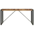 thumbnail image 3 of IM Lashes Dining Table Solid Sheesham Wood Dining Room Kitchen Home Furniture,55.1"x27.6"x29.5", 3 of 12