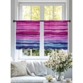 thumbnail image 4 of Pink Blue Purple Gradient Sheer Curtains 54 Inches Long 2 Panels Mount Decorative Texture Light Filtering Semi Sheer Window Curtains Drapes for Bedroom Living Room 52"x54", 4 of 7