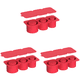 thumbnail image 1 of Bandeja para cubitos hielo con tapa moldes cilíndricos silicona tazas 30-40 onzas () rojo, 1 of 4