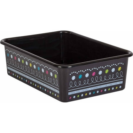 UPC: 0088231909019 | TCR20901 – Chalkboard Brights Large Plastic Storage Bin by Teacher Created Resources