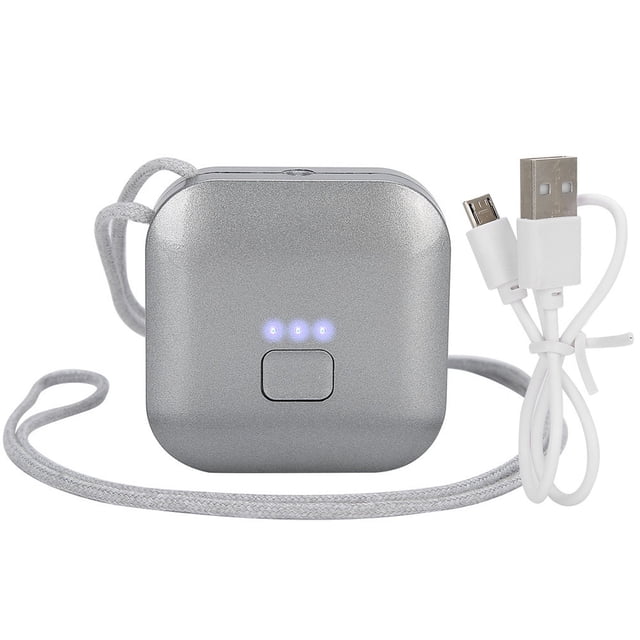 Purificador de aire portátil USB, miniambientador personal de iones negativos con collar, color negro