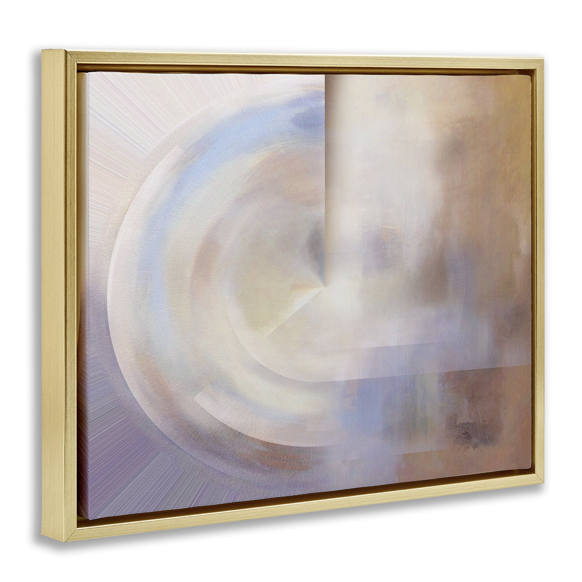 Stupell Industries Ghosts of New York Abstract Abstract Painting Gold Floater Framed Canvas Art Print Wall Art, 31 x 25