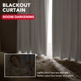 thumbnail image 2 of ZOPZO Room Darkening Thermal Insulated Curtains, Pure White, 52W x 84L Inch, Back Tab 2 Panels for Modern Home Decor, 2 of 8