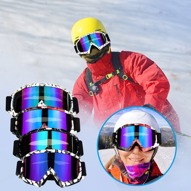 Fiudx Gafas Deportivas para Exteriores, Resistentes Al Viento, Antirreflejos, para Ciclismo y Esquí, Unisex, con Diadema Ajustable de Nailon, Ideales para Senderismo y Esquí, Tamaño 200 X 100 Mm.