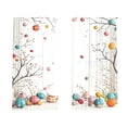 thumbnail image 2 of Easter Themed Blackout Curtain, Colorful Egg Floral Pattern Drape, Living Room Bedroom Window Decor, Festive Privacy Curtain for Home Holiday Party Decoration, 2 of 6