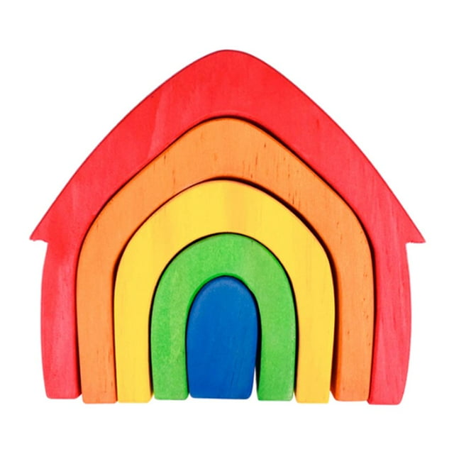 Bloques de construcción multicolor perfke Juguetes de aprendizaje educativo Casa