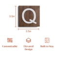 thumbnail image 7 of Stiles Crossword Letter Tiles, Wooden Wall Decor, 3.5 Inch, Walnut, Letter Q, 7 of 7