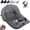 Dark Gray, variant on Solar Rechargeable Peaked Cap, Hat with Fans Solar Power, Baseball Cap with Built-in Fan, 3-Speed for Outdoor Activities