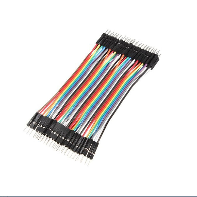 Durable 40pcs Dupont 10CM Male To Male Jumper Wire Ribbon Cable for Breadboard 