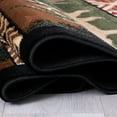 thumbnail image 3 of Brown Cabin with Moose and Bear Animal Wildlife Area Rug (3' 9" x 5' 1"), 3 of 6