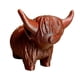 thumbnail image 4 of Figura de vaca, escultura de mesa, regalo de cumpleaños, adorno artesanal, figura en miniatura S granate, 4 of 9