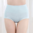 thumbnail image 2 of fatyb Womens Cotton Underwear High Waist Panties Soft Ladies Breathable Stretch Full Coverage Briefs, 2 of 4