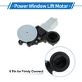 thumbnail image 4 of Unique Bargains Left Front,Left Rear,Right Rear Power Window Regulator Lift Motor for Scion tC 2007-2008 Front Left Base No.742608 6 Pin Car Window Glass Lift Motor, 4 of 8