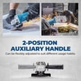 thumbnail image 5 of Restored DongCheng Angle Grinder 4-1/2 inch 6.7-Amp Paddle Switch 11800RPM Power Electric Grinder Tools with Cutting & Grinding Wheels, Flap Discs, Auxiliary Handle for Metal & Rust Removal (Refurbished), 5 of 8