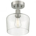 thumbnail image 5 of 63147LEDDLP-BS/SDG Access Lighting Port Nine - 9W 1 LED Semi-Flush Mount In Transitional Style-11.75 Inches Tall and 9 Inches Wide-Brushed Steel, 5 of 5