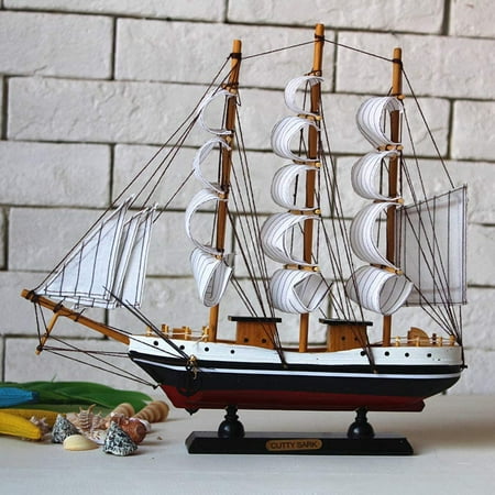 Sailing Ship Model Decor Nautical Sail Ship Sailboat Vintage Ship Model For Tabletop Ornament Ocean Theme Home Decor Boat Table Top Walmart Canada