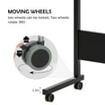 thumbnail image 4 of SogesPower 31.5" Adjustable Mobile Side Table with Card Slot and Wheel, Design for Home- Black, 4 of 8